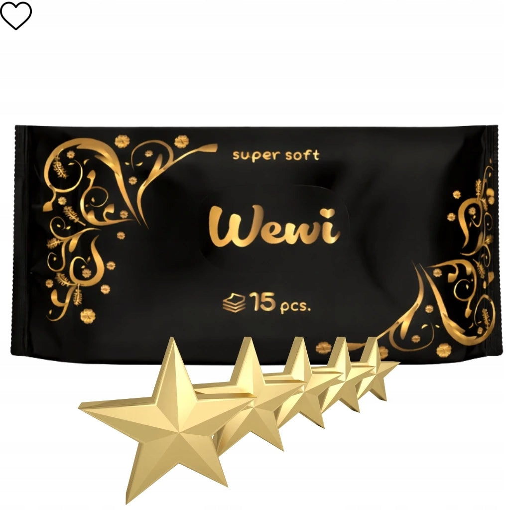 Wewi Premium Bag Wipes with French Perfume Scent 15pcs per Pack
