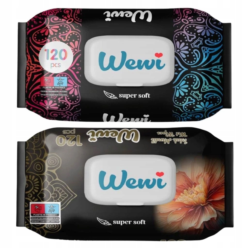 Wewi Wet Wipes Dream Dubai Fragrance and Flower 2x120pcs