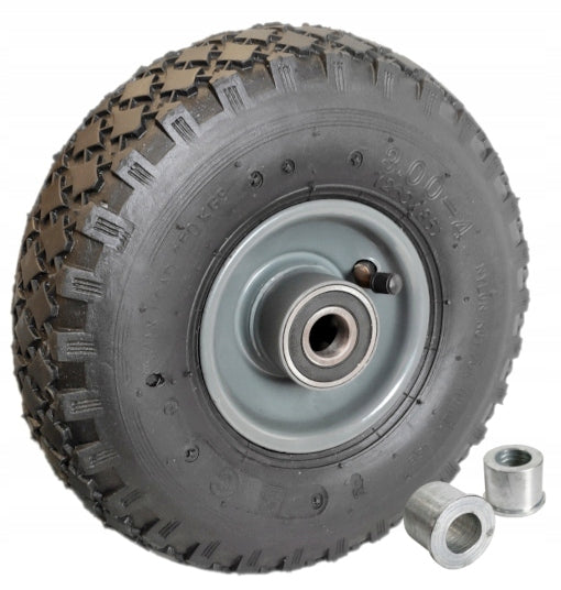 Wheel for trolley 260mm pumped 3.00-4 Ball bearing 4PR C for axle 12mm