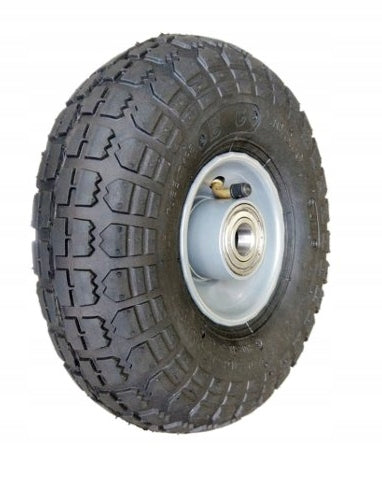 Wheel for trolley 275mm pumped 3.50-4 Łk 4PR C for axle 20mm metal rim