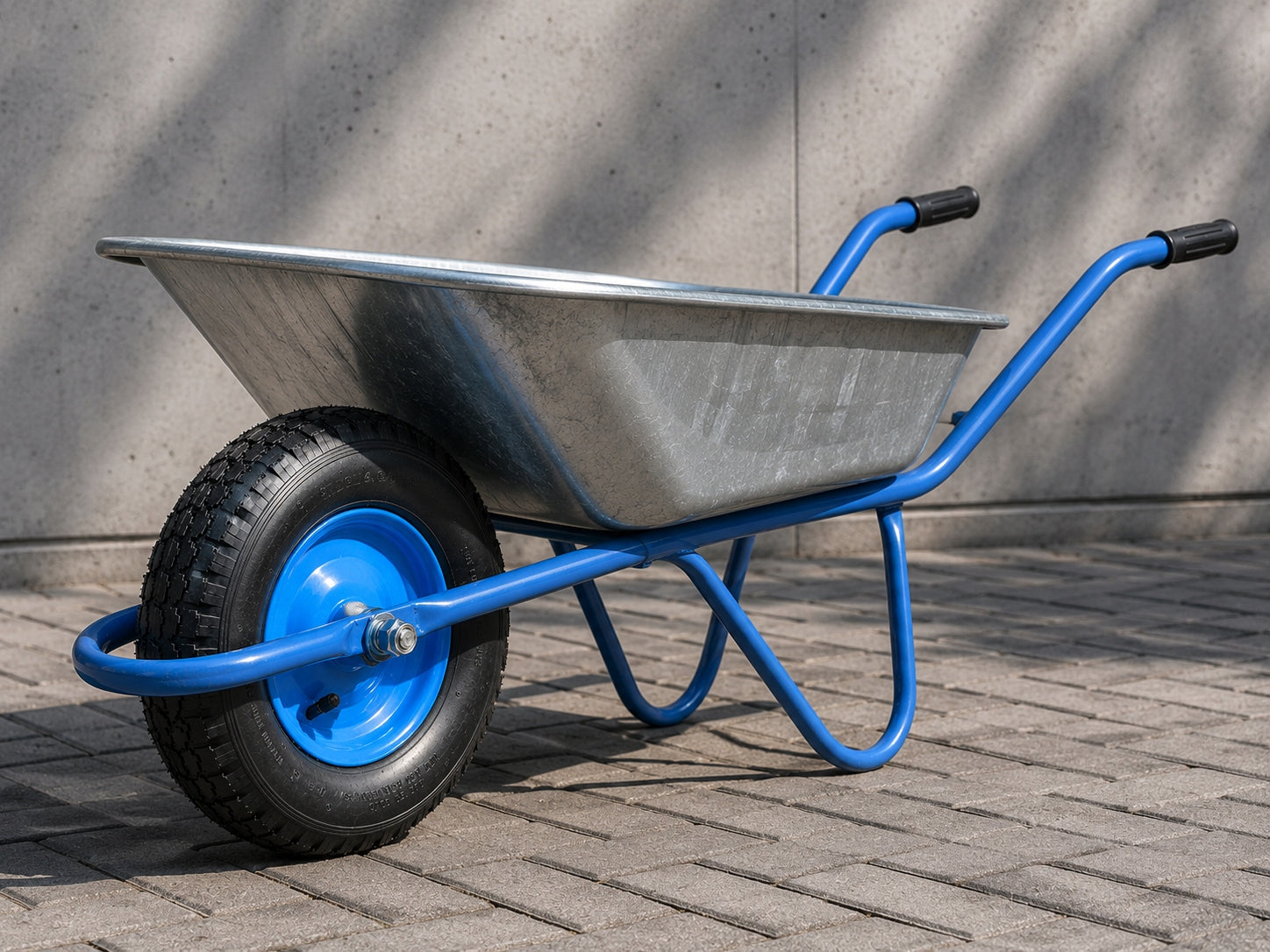 Wheel wheel for wheelbarrow 4.80/4.00-8 6PR Pumped axle 12x150 mm Strong 6 Fibers Diameter 405 mm