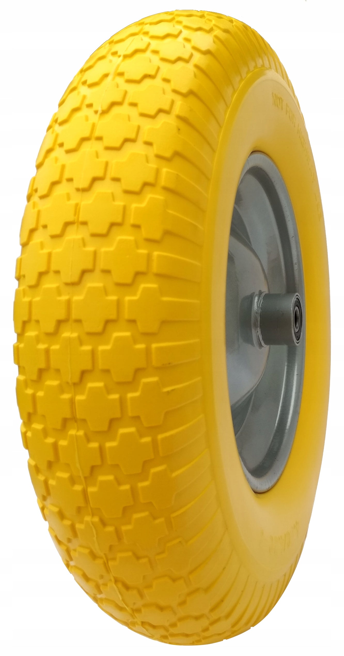 Wheelbarrow wheel 4.80/4.00-8 full foam 12x100 + axle Packaging status original