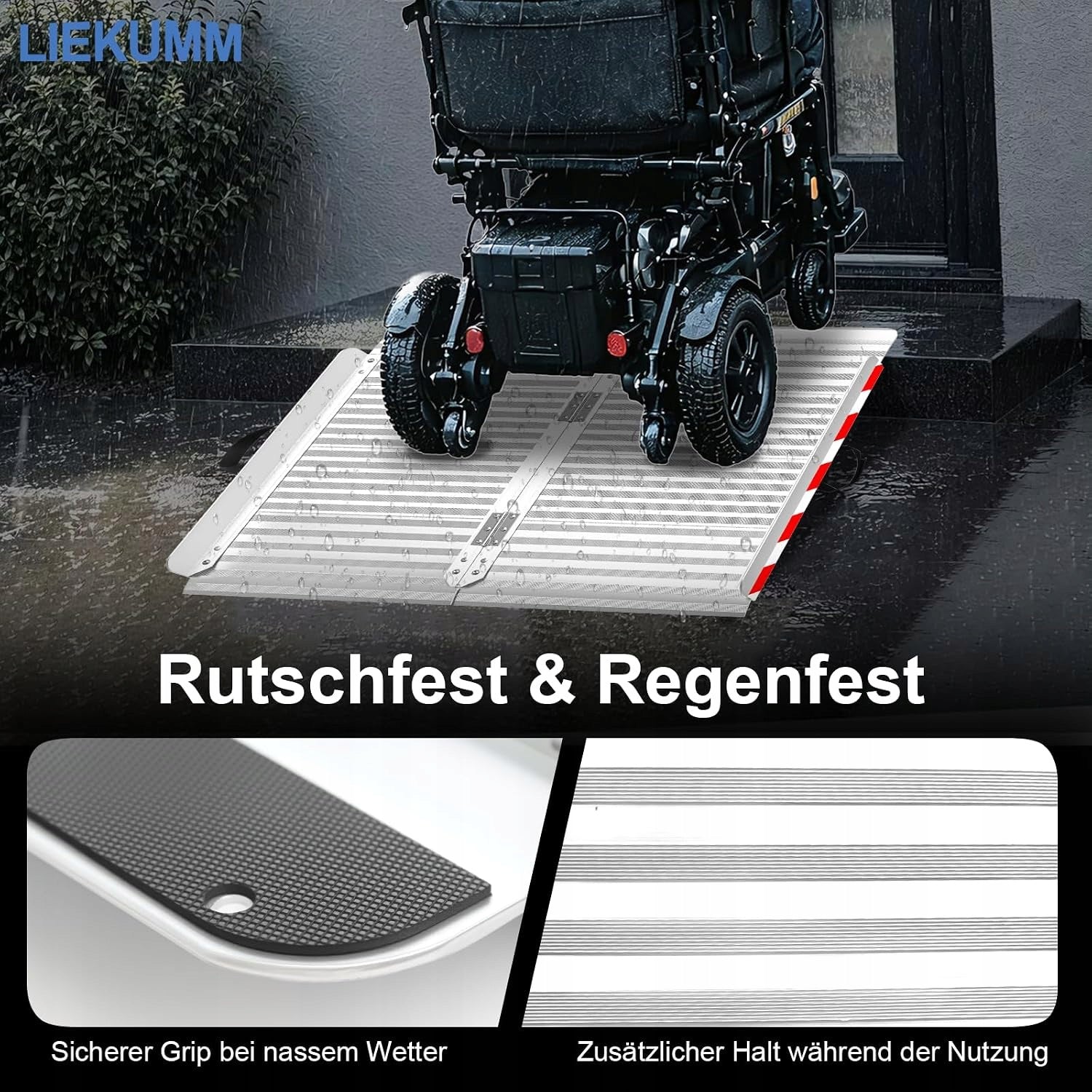 Wheelchair Ramp LIEKUMM Folding Aluminum 152cm 400kg Brand no brand