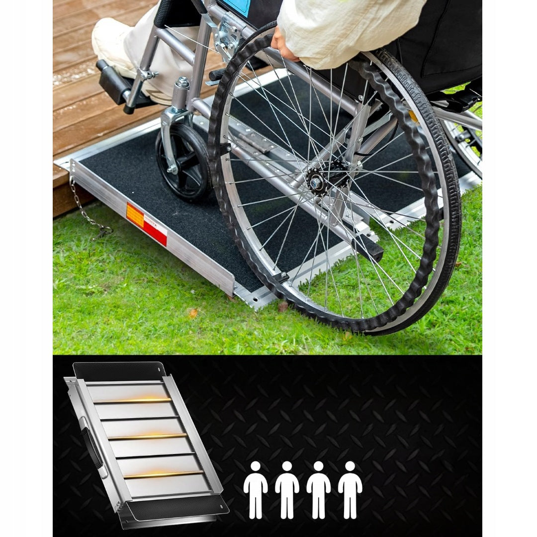 Wheelchair ramp 61 cm anti-slip aluminium Purfino V971 Manufacturer code 417-0807