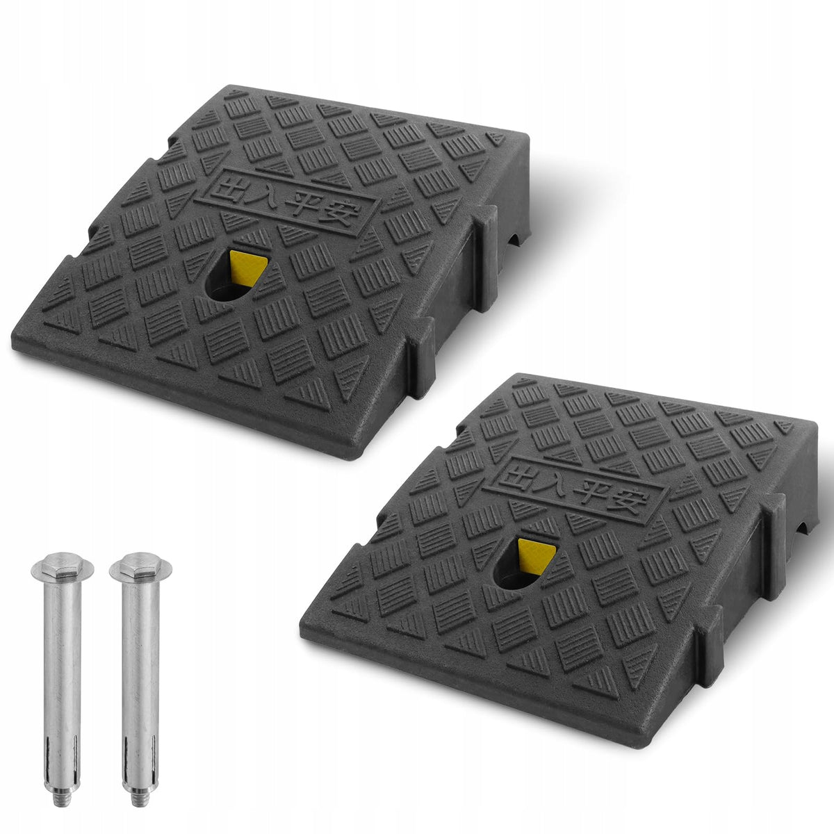 Wheelchair ramp, portable, made of durable plastic