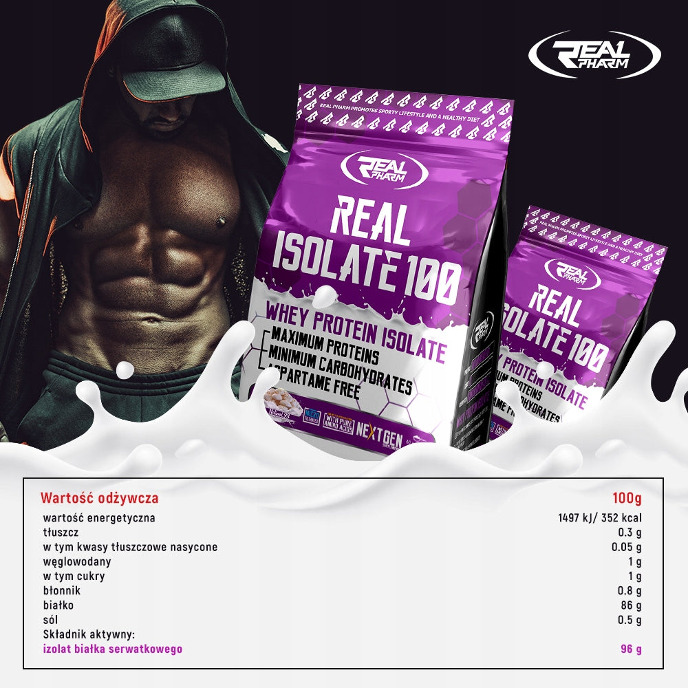Whey Isolate WPI 100% 700g Real Pharm – Pure Mass Fast Regeneration EAN (GTIN) 5905669586221