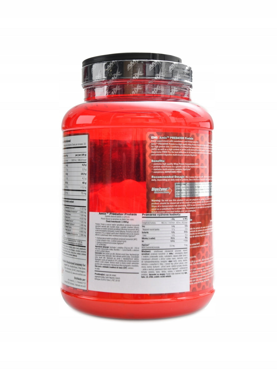 Whey Pro Predator protein 100% 1000g vanilka Expiration date at least six months from the date of purchase
