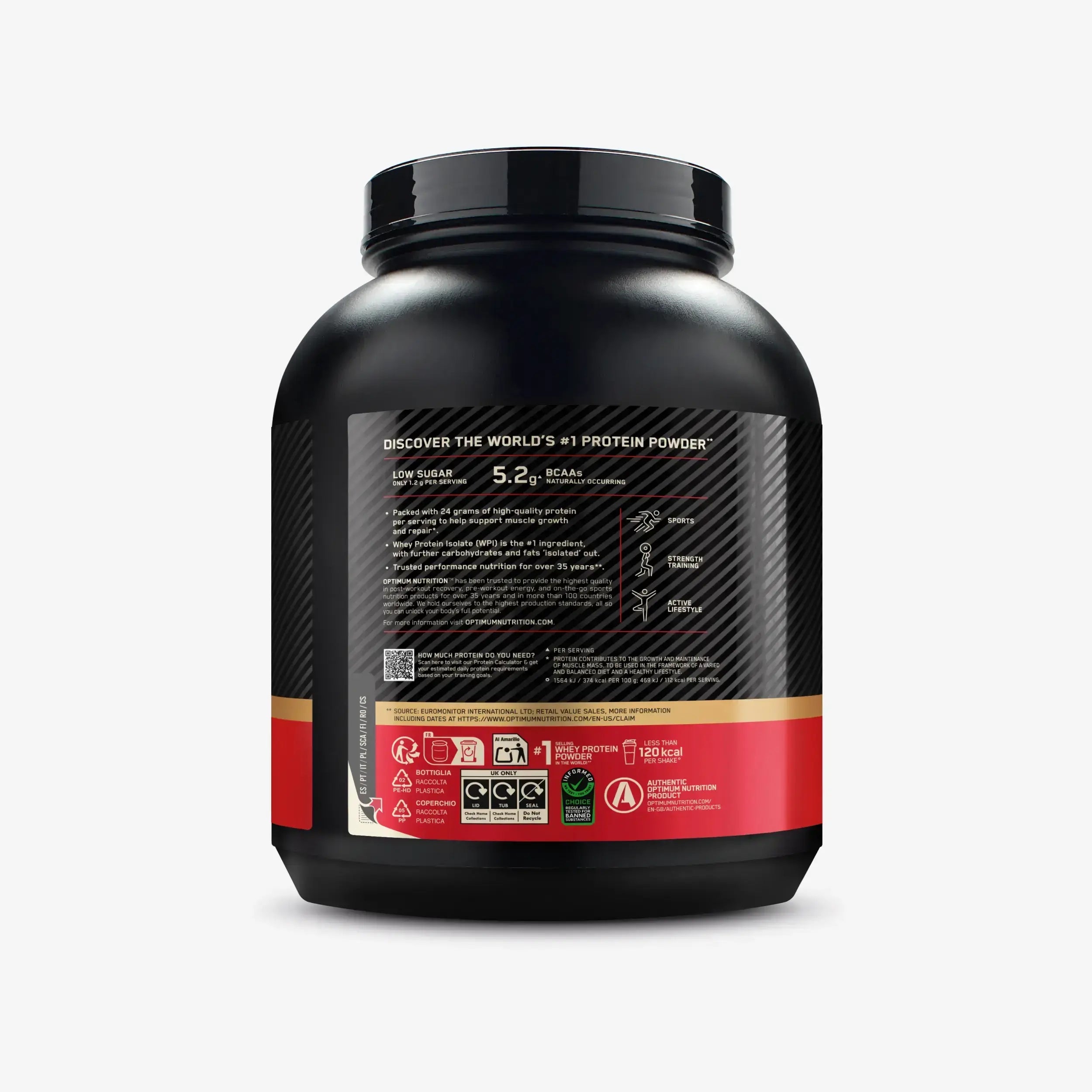 Whey Protein 100% Vanilla Gold Standard 2,04kg WHEY PROTEIN WHEY Brand Optimum Nutrition