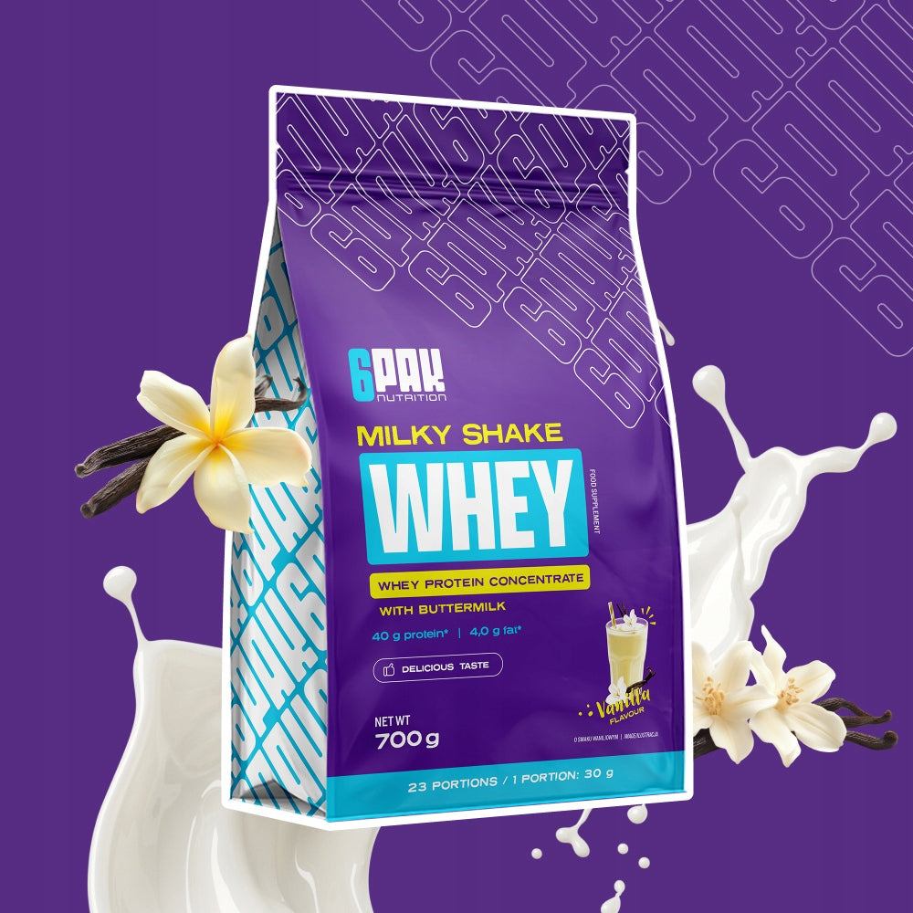 Whey Protein 700g WPC 80 Milky Shake Whey Protein Conditioner Packaging status original
