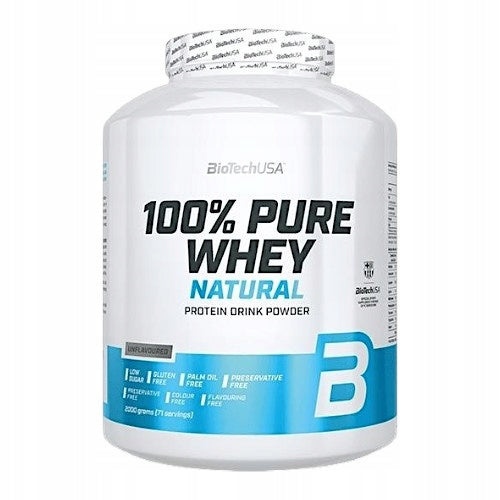 Whey Protein BIOTECHUSA Pure Whey 2kg WPC WPI Natural 71 Servings Packaging status original
