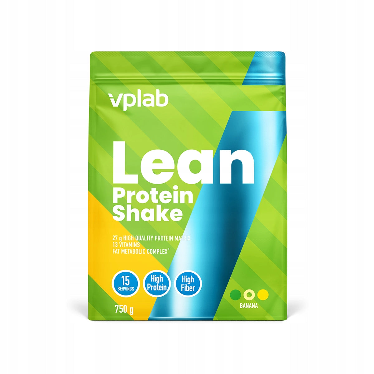 Whey Protein Blend, Lean Protein Shake VPLab Banana 750 g 15 Servings