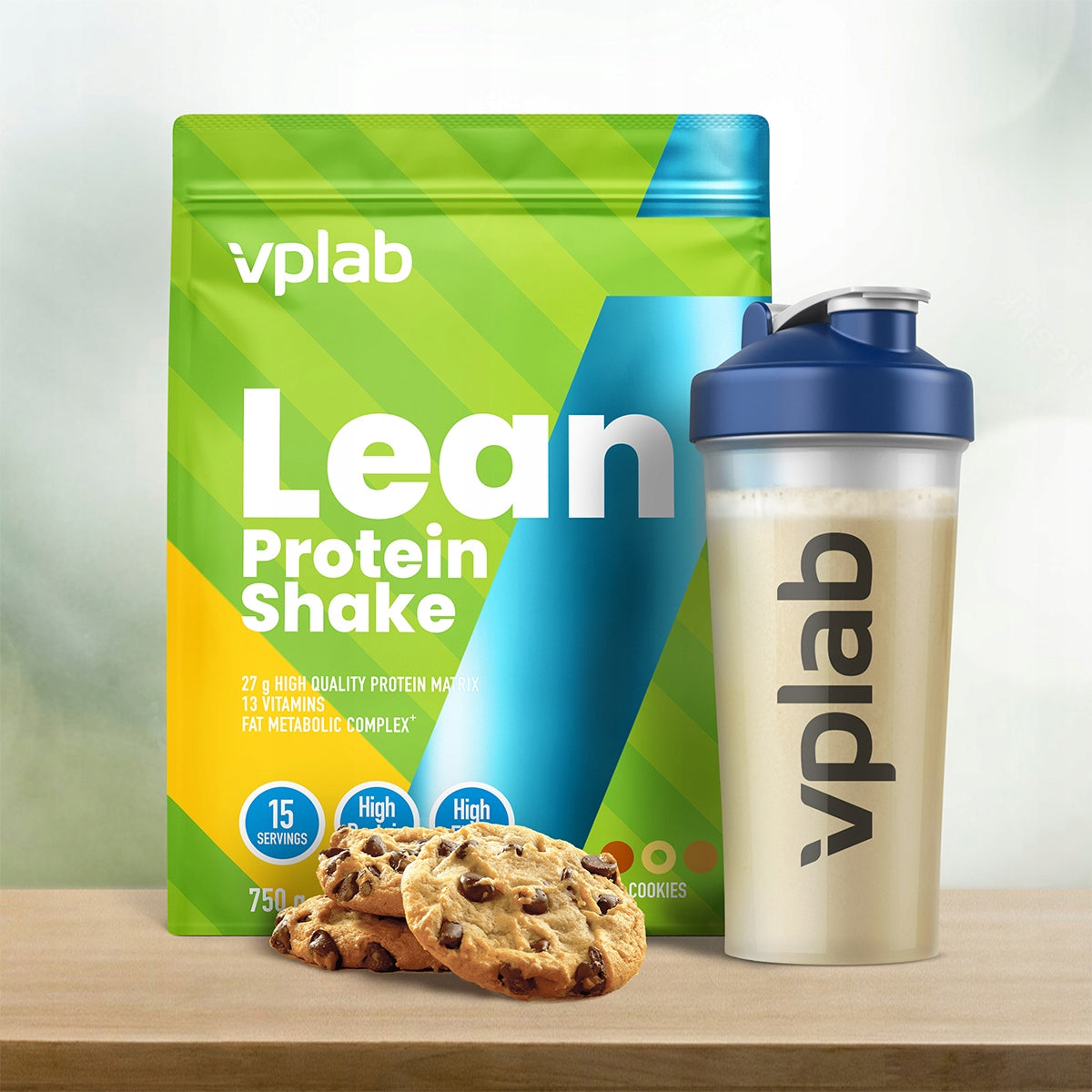 Whey Protein Blend, Lean Protein Shake VPLab Cookies 750 g 15 Servings Manufacturer code VP54544