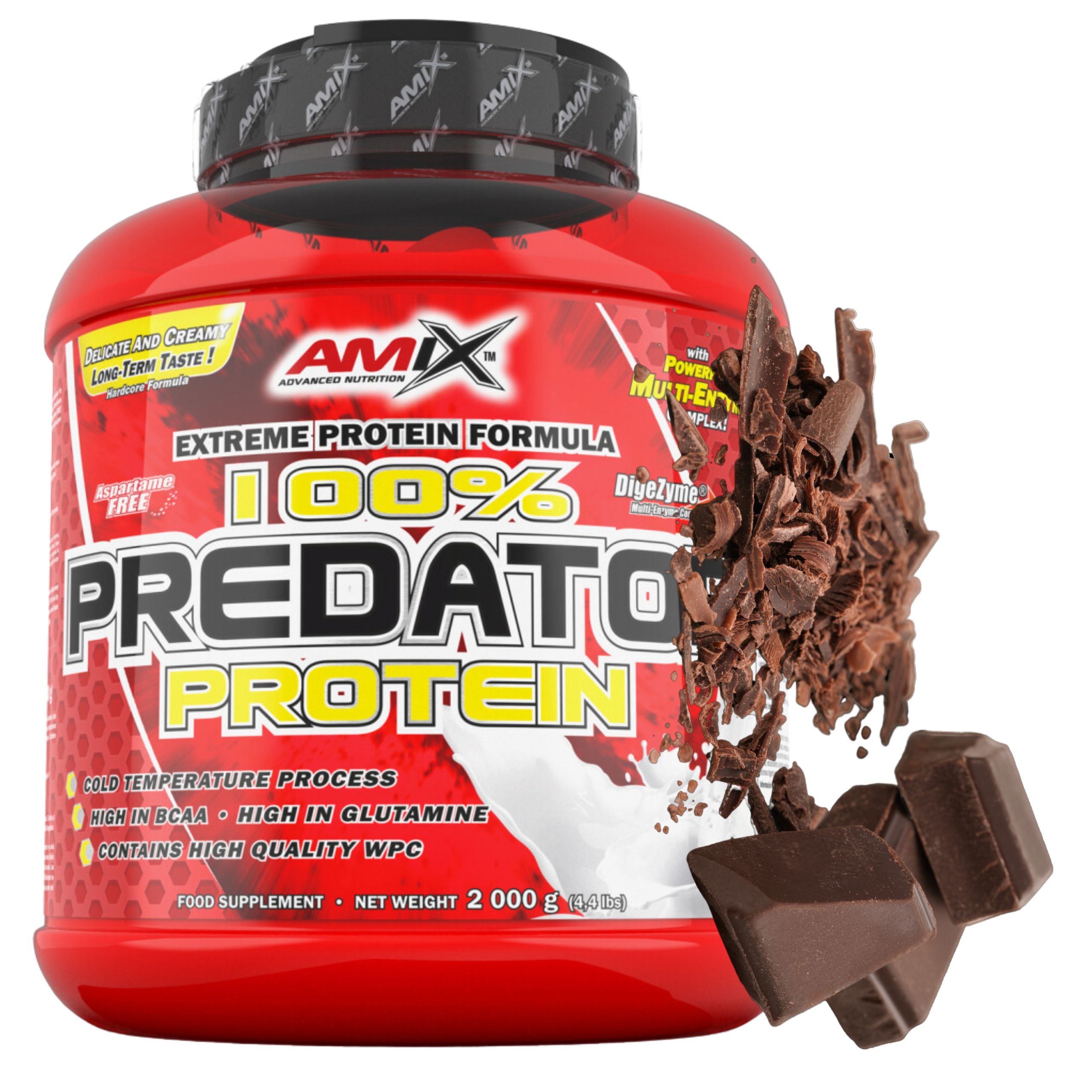 Whey Protein Conditioner Protein Enzymes Digestive Glutamine Chocolate 2kg