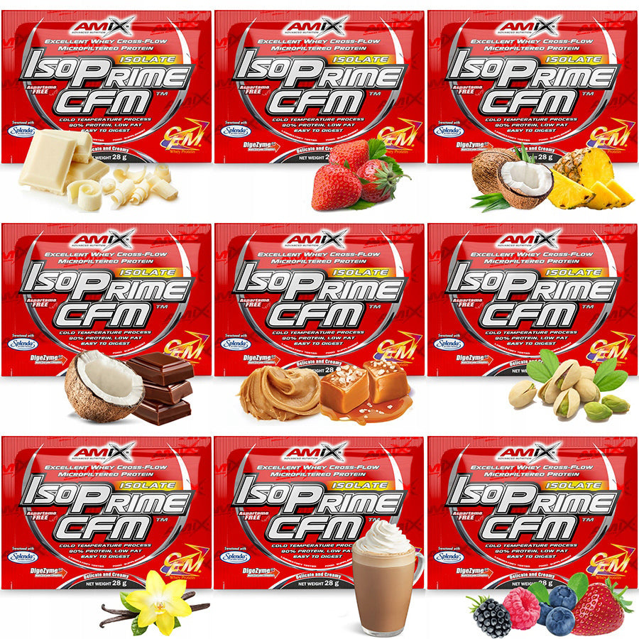 Whey Protein Isolate CFM 12 Flavors Sachet 28 g Whey Conditioner