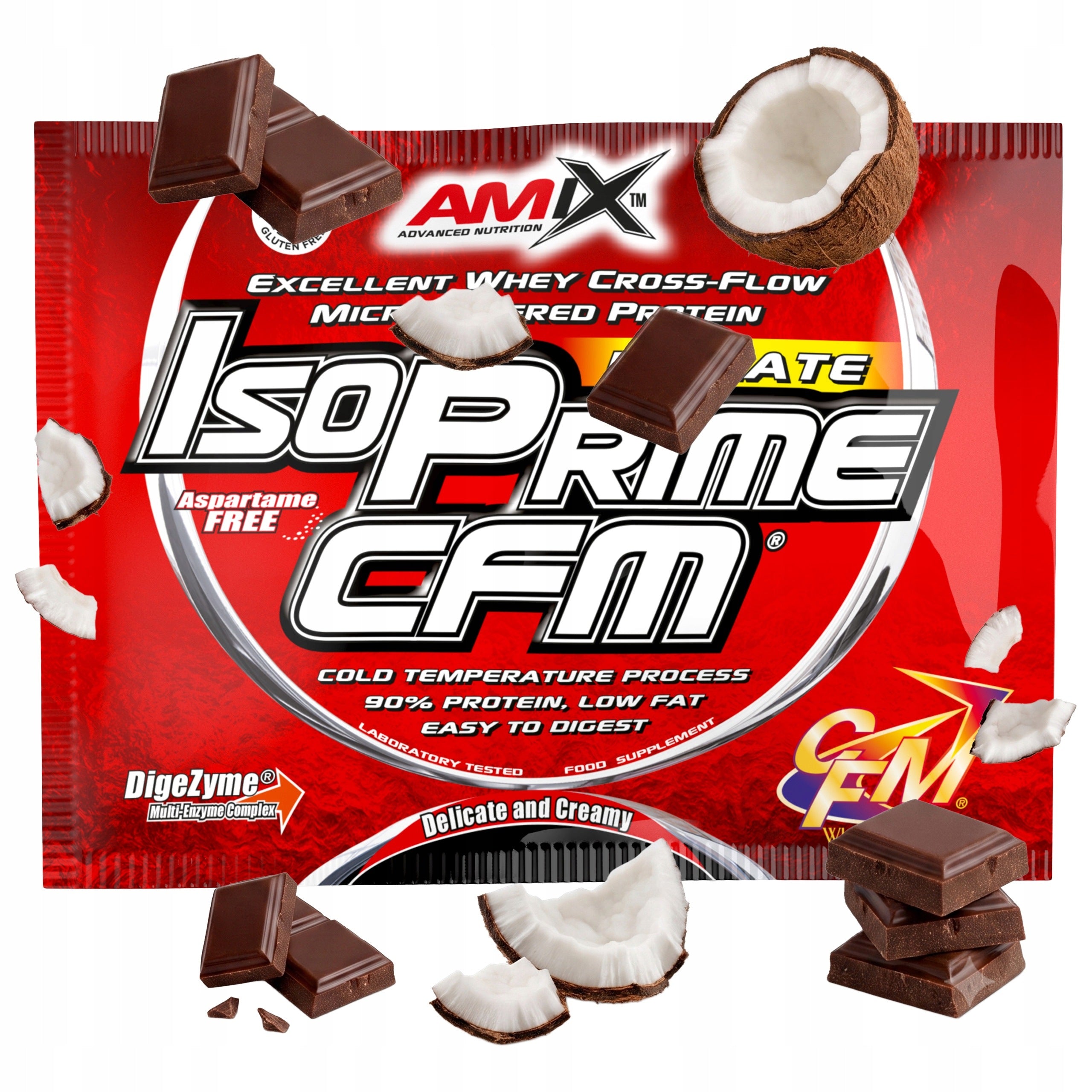 Whey Protein Isolate CFM 28 g Sachet Coconut Chocolate Lactose Free