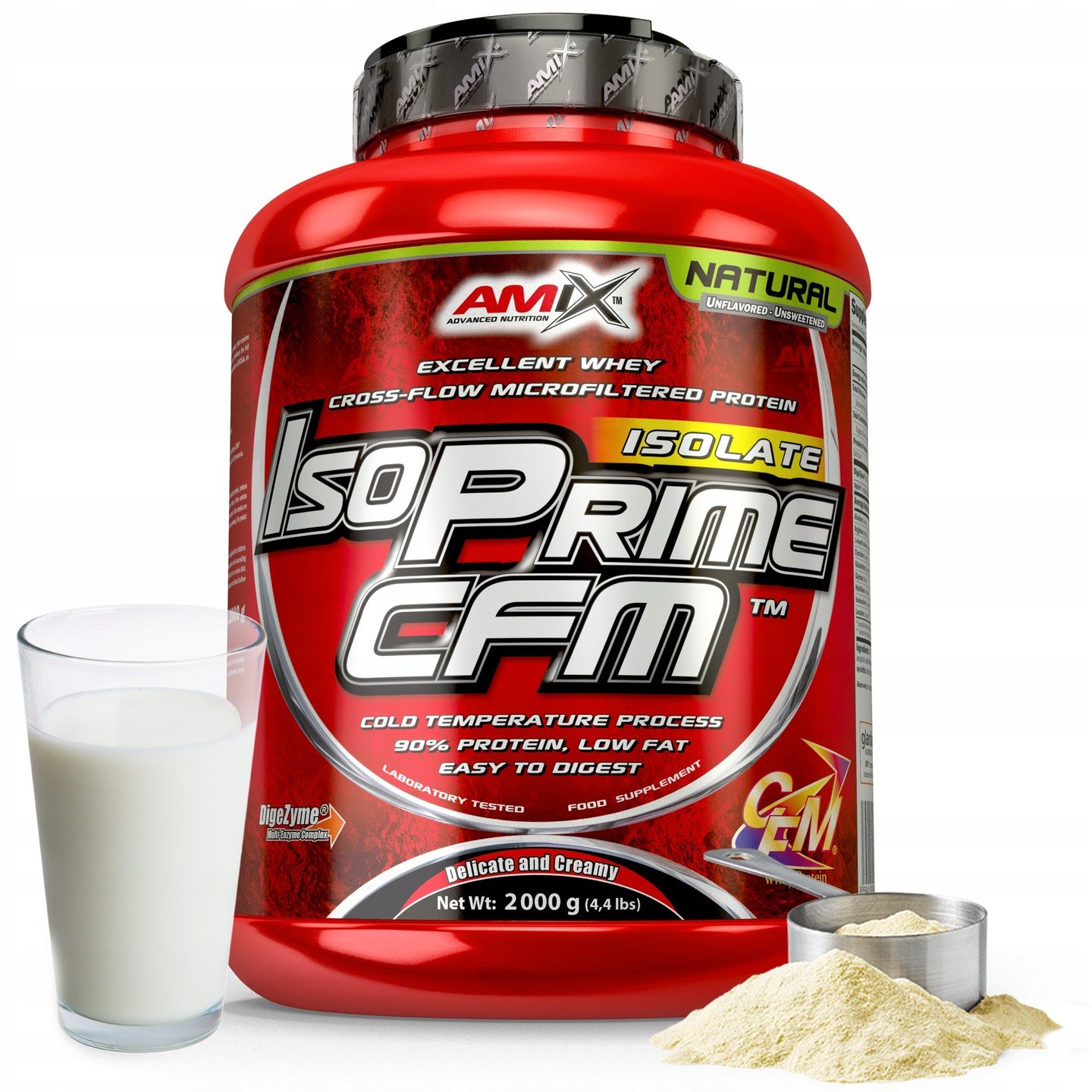 Whey Protein Isolate CFM Conditioner 90 Percent Natural Sugar Free 2kg