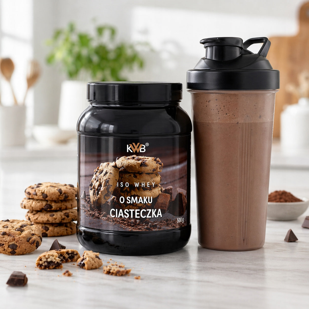 Whey Protein Isolate Conditioner ISO WHEY 500g Cookies KWB Expiration date at least six months from the date of purchase