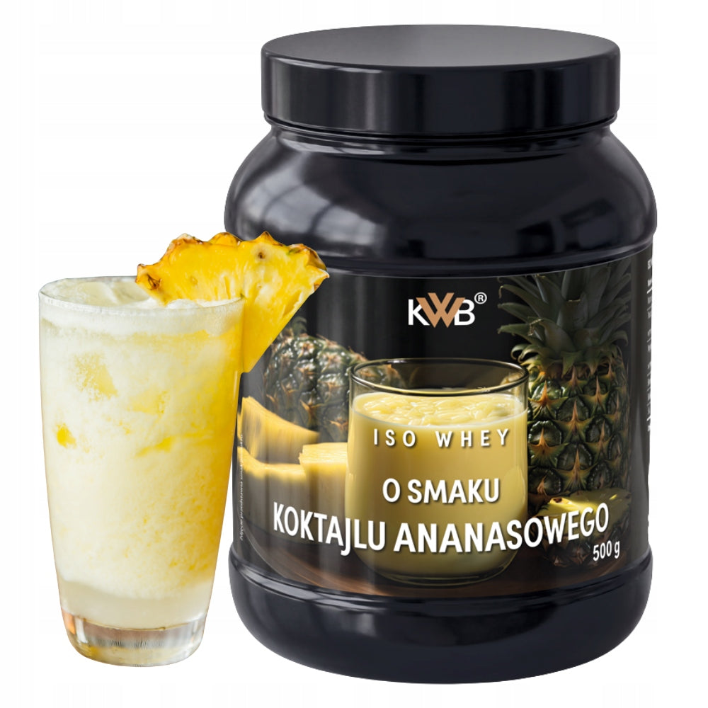 Whey Protein Isolate Conditioner ISO WHEY 500g Flavor Pineapple Cocktail KWB