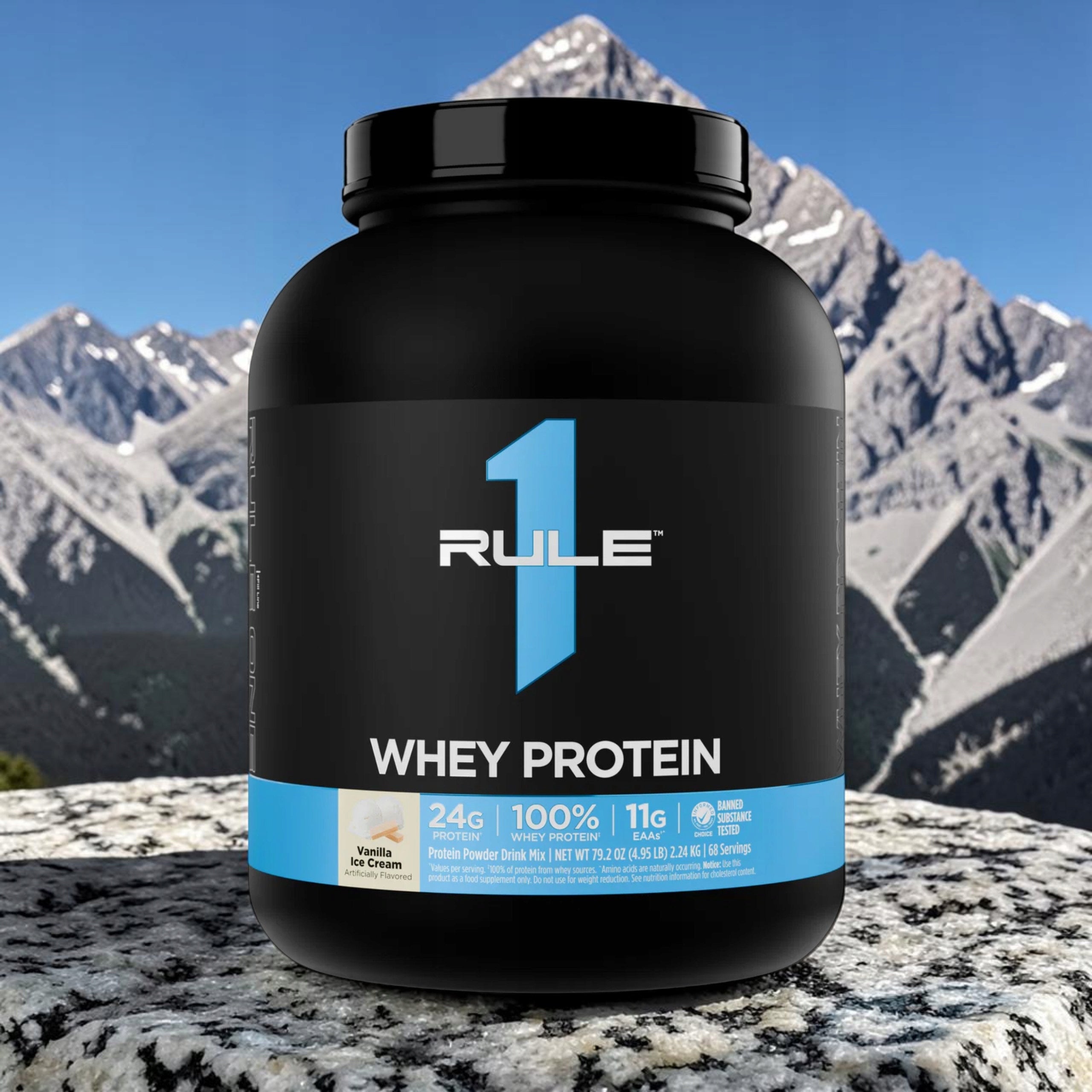Whey Protein Isolate Hydrolyzate 2240g WPC WPH WPI Vanilla Rule1 R1 Expiration date at least six months from the date of purchase