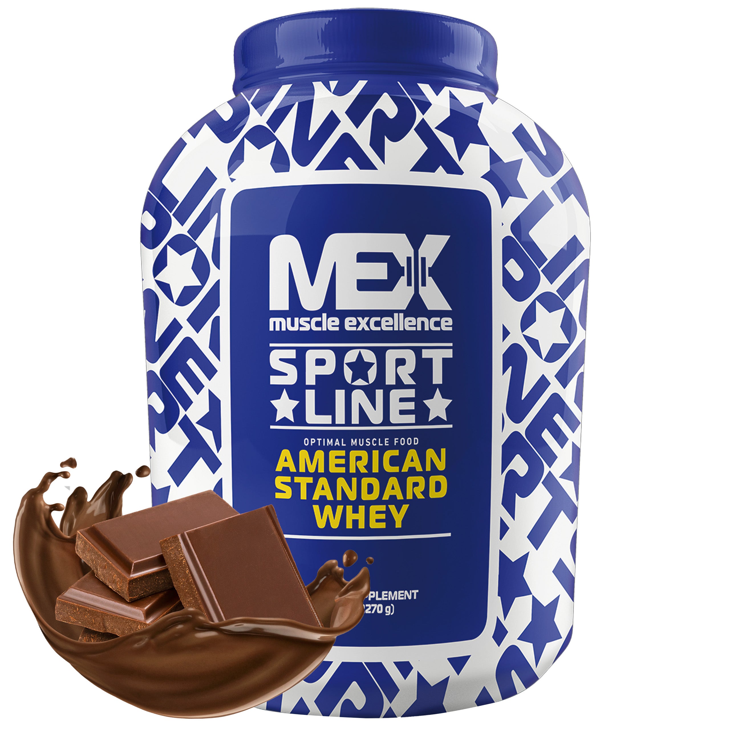 Whey Protein MEX AMERICAN STANDARD 2270g WPI WPC Isolate Chocolate