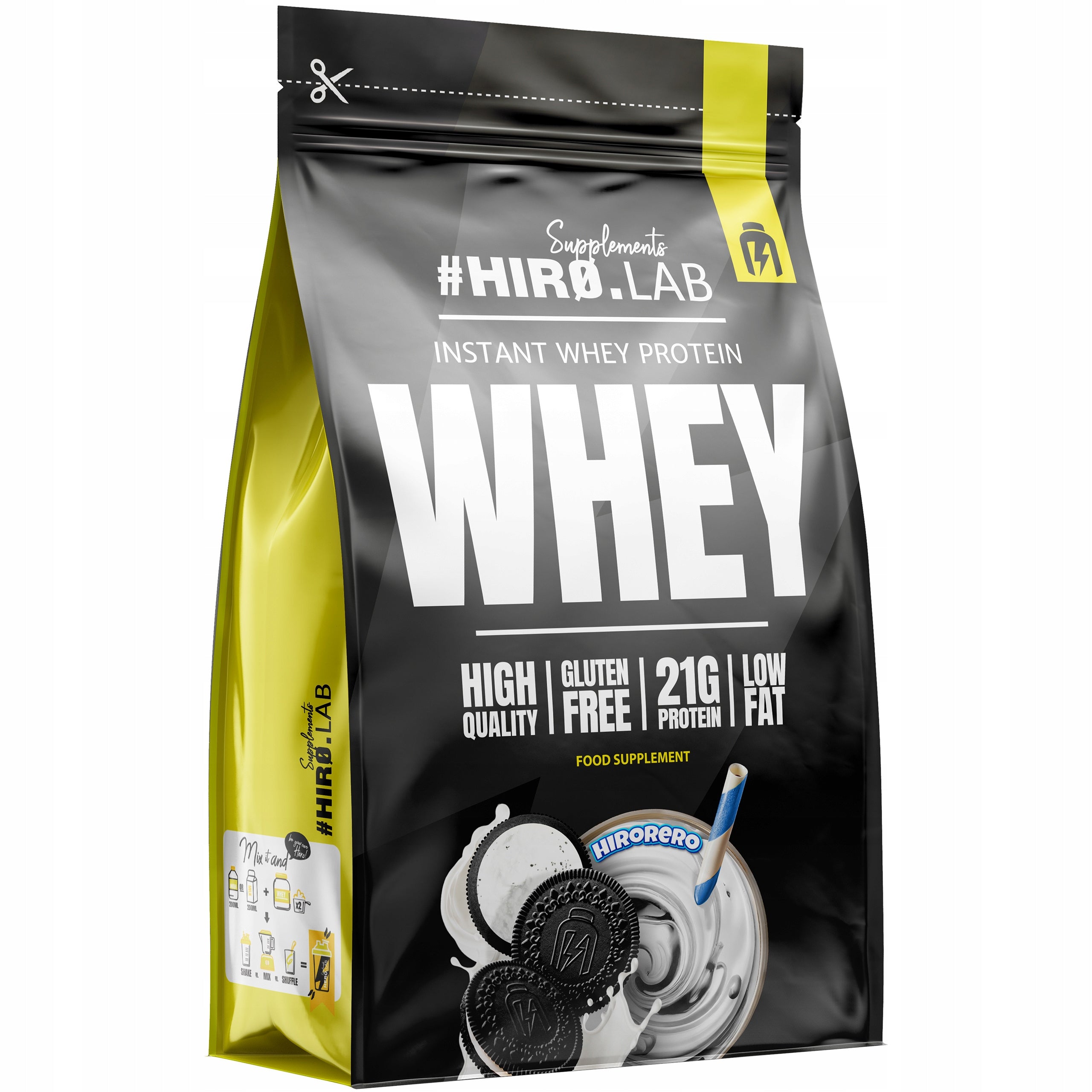 Whey Protein WPC HIRO.LAB 450g Hirorero Oreo Instant Whey Protein