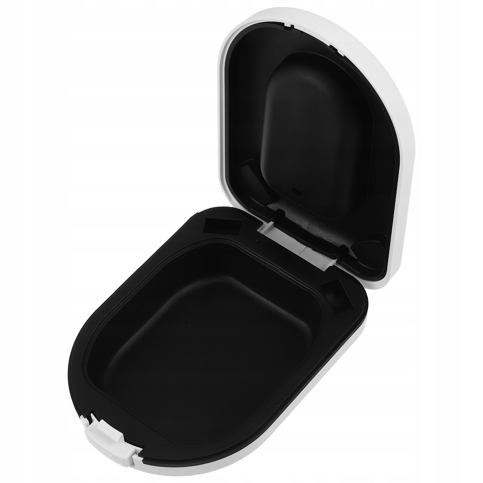 White ABS Shockproof Hearing Aid Protective Case Portable Storage Organizer