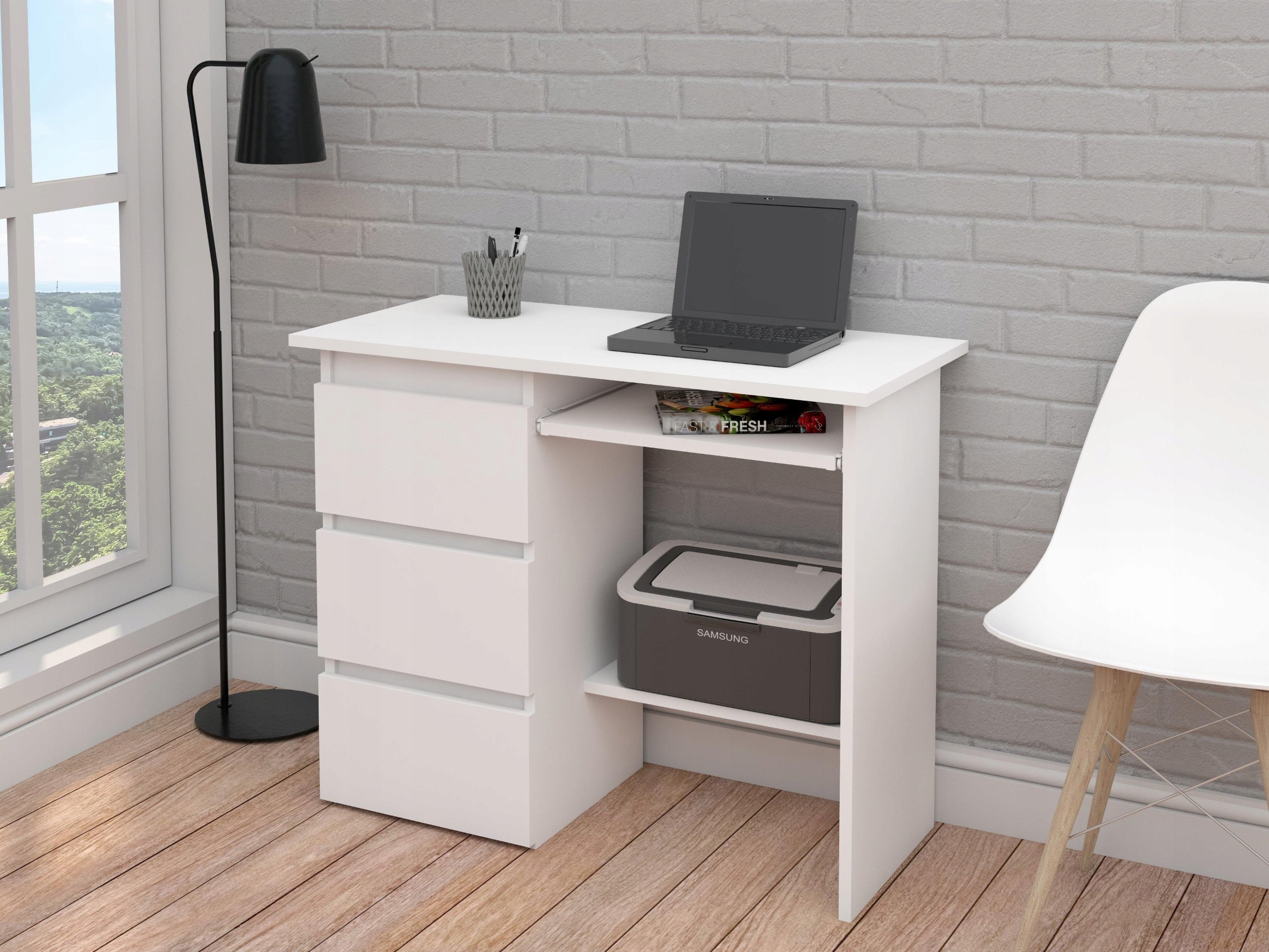 White Computer School Desk Beta 2 Reverse EAN (GTIN) 5903855712034