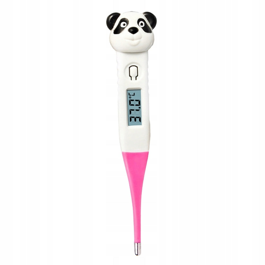 White Electronic Thermometer for Home Use with Clear Temperature Readout