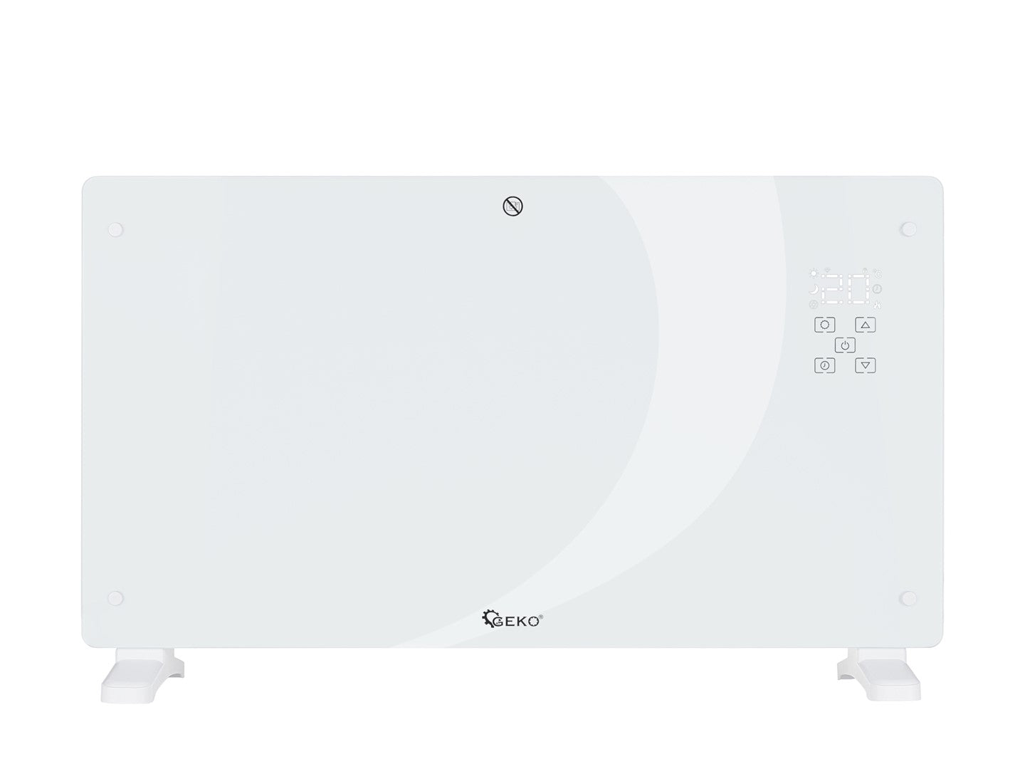 White Glass Convector Heater with LCD, Remote Control Manufacturer code G80446