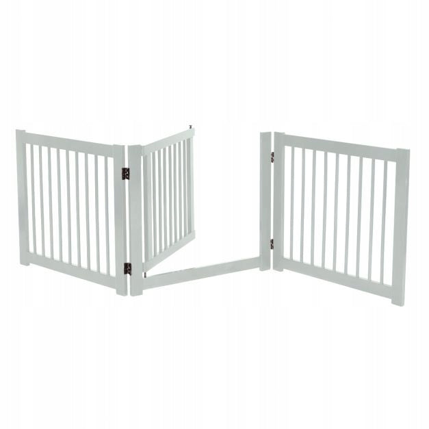 White Pet Barrier with Gate PW10013WH