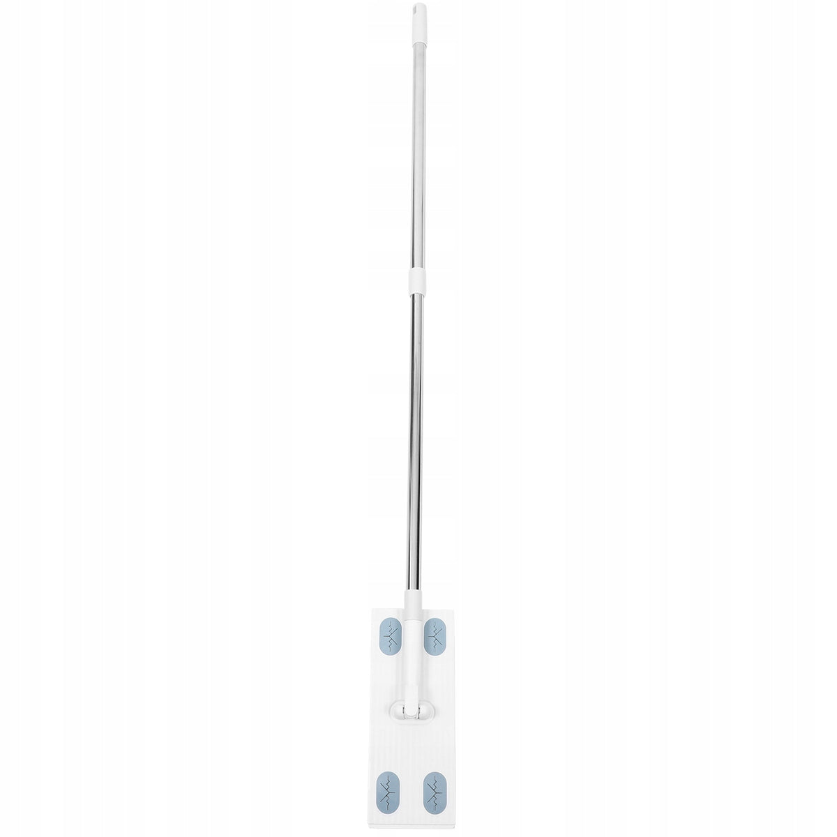 White Retractable Handle Dust Mop with Detachable Cleaning Head for Floors