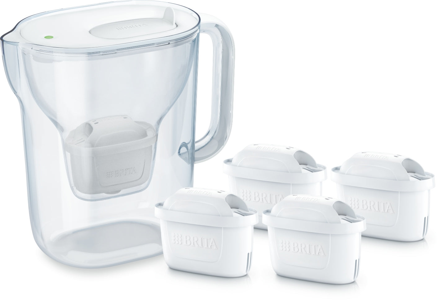 White filter jug BRITA Style Essential XL 4 filters Pure Performance Packaging status original