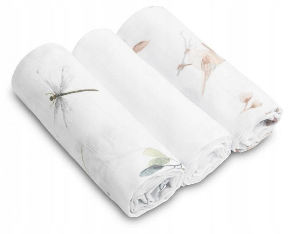 White muslin diaper