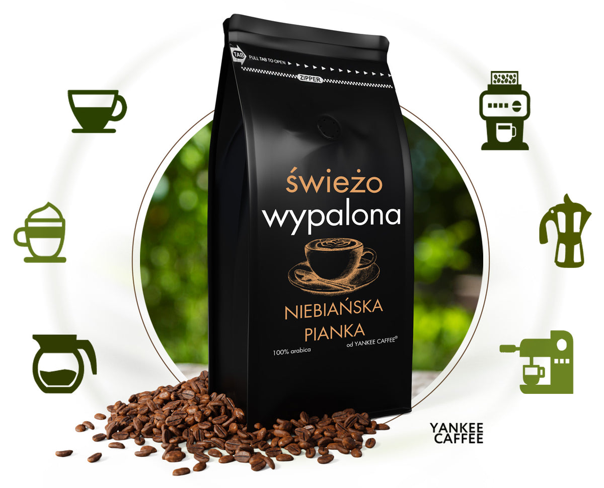 Whole Bean Coffee Yankee Caffee Heavenly Foam 100% Arabica 1 kg Manufacturer code 1śNP