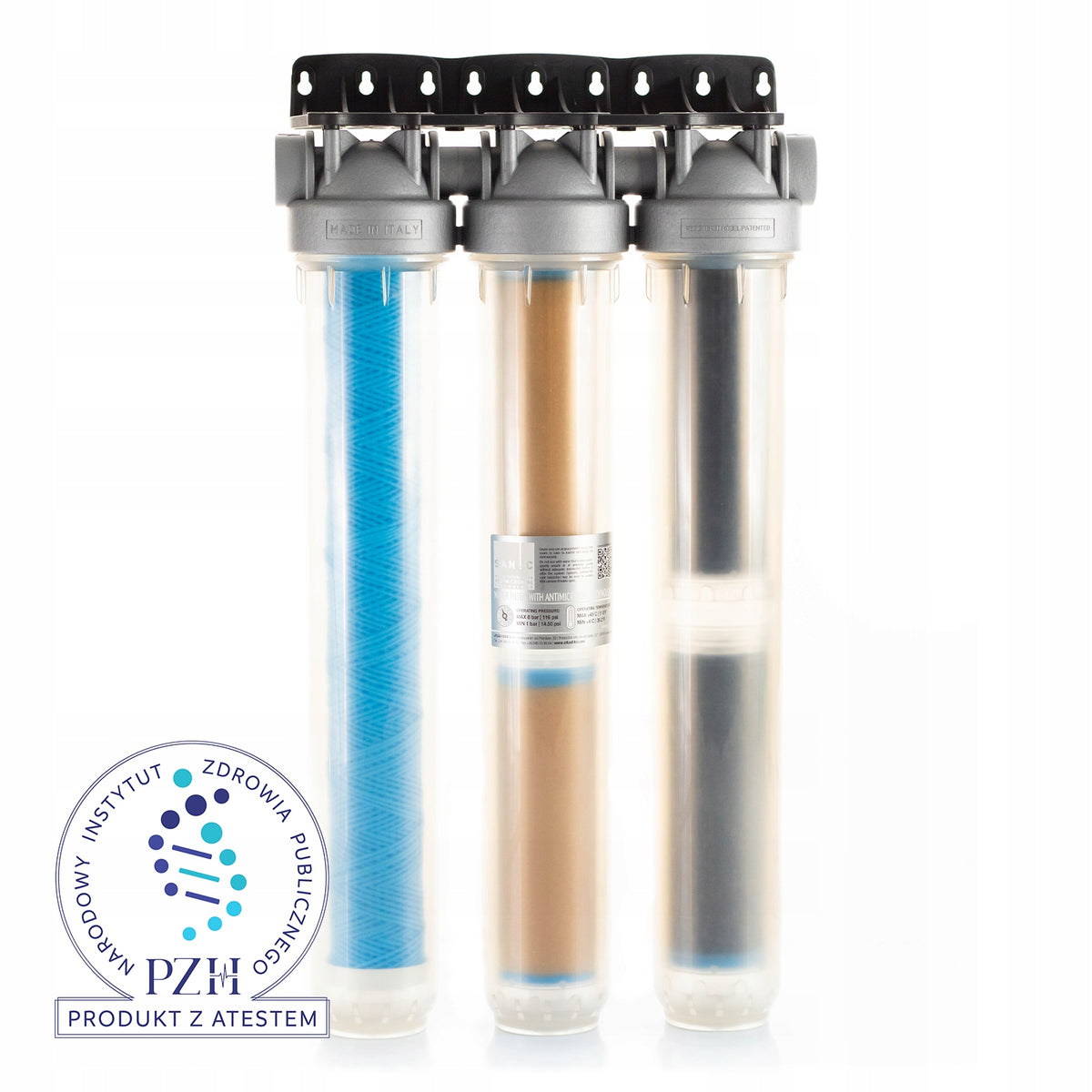 Whole House Water Filter Atlas Filtri DP TRIO Sanic 20" Water Softener
