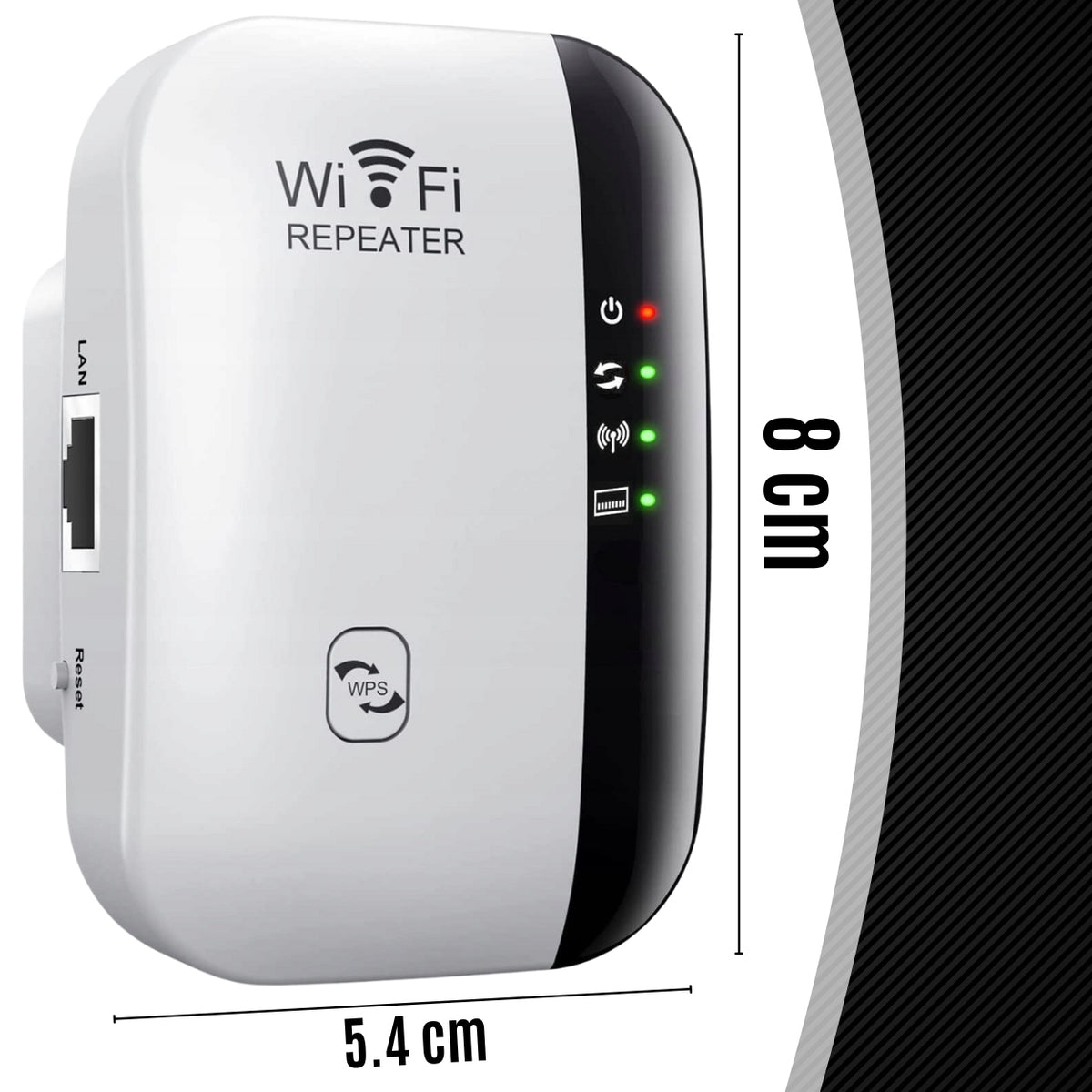 Wi-Fi Signal Amplifier Care Life WIFI SIGNAL AMPLIFIER WI-FI POWERFUL D2 Manufacturer code DO ROUTERA ZASIĘG INTERNETU 301mbpss