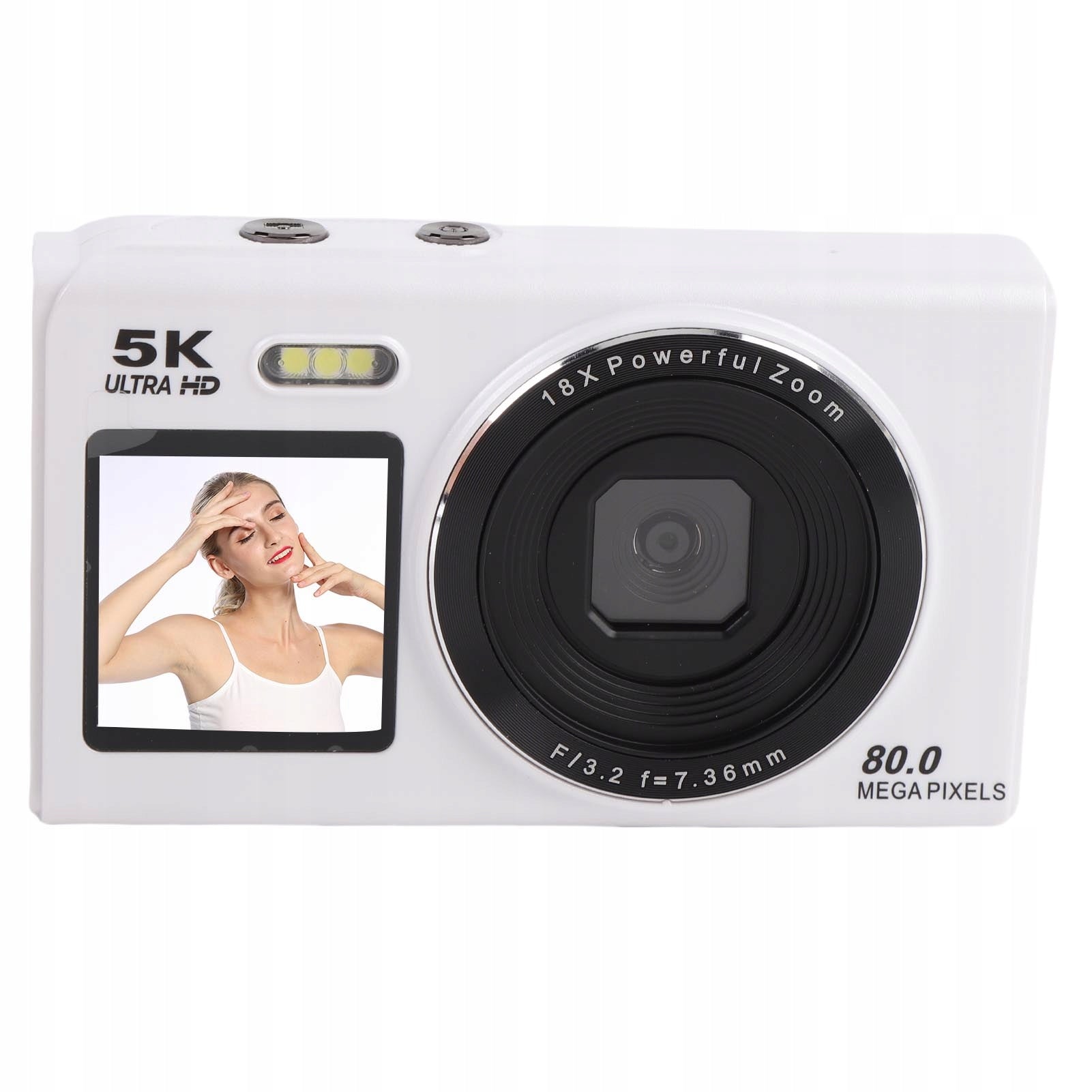 Wi-Fi camera for vlogs, dual screen HD 5K digital camera with 18x Brand no brand