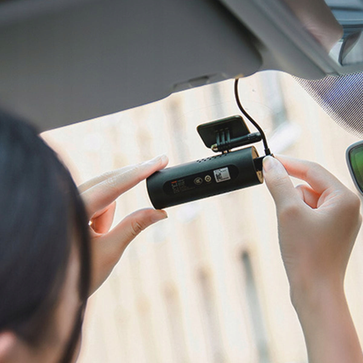 WiFi Black Car Security Camera with Collision Lock and Wide View Model 7648506257398