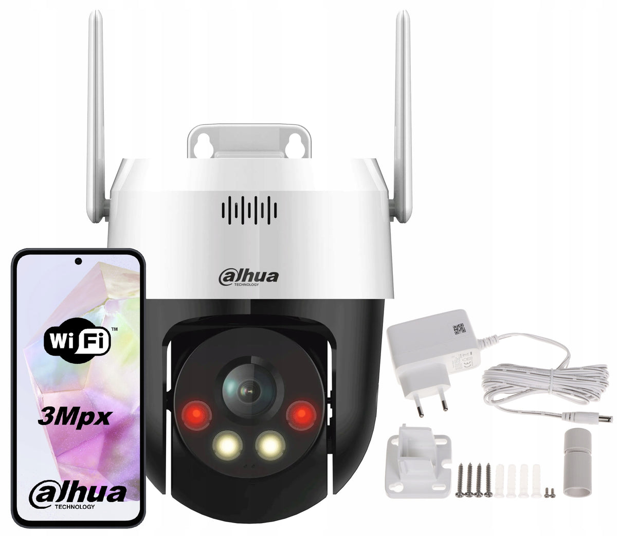 WiFi Camera Rotating Dahua 3Mpx P3AE-PV Outdoor SMART Dual Light PICOO