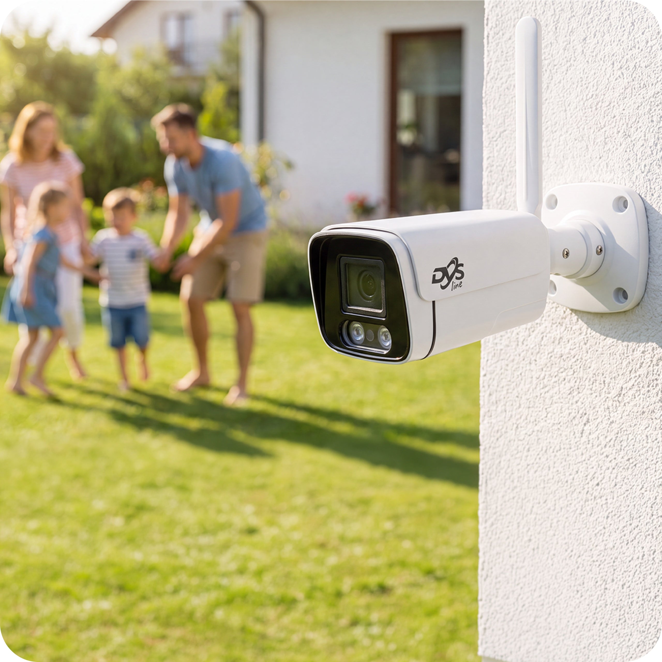 WiFi Monitoring 4x Camera 5Mpx Tube Metal Outdoor Recorder DVS Packaging status original