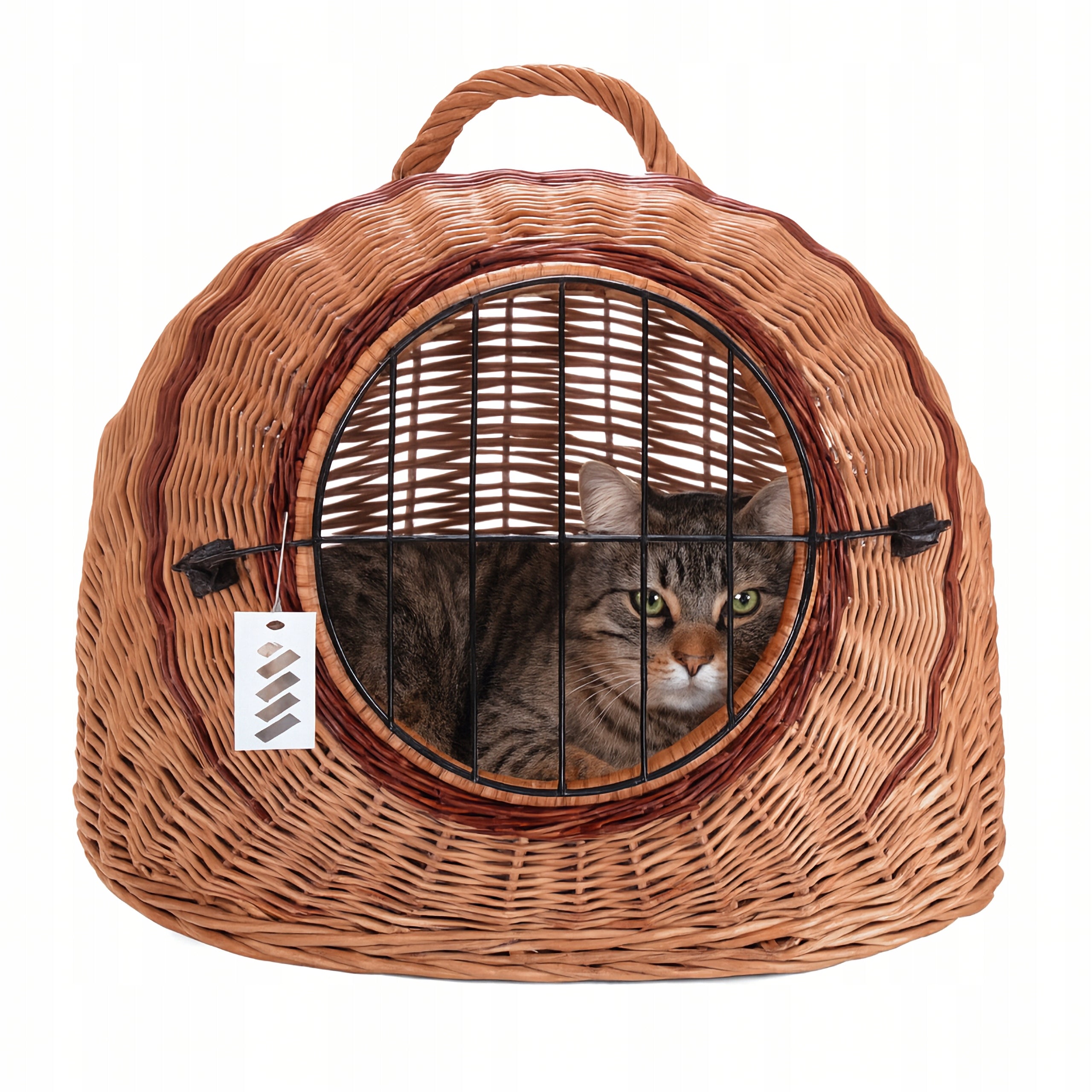 Wicker Transporter for Cat Dog Strong Large House Pet Cage 50 Kind carrier
