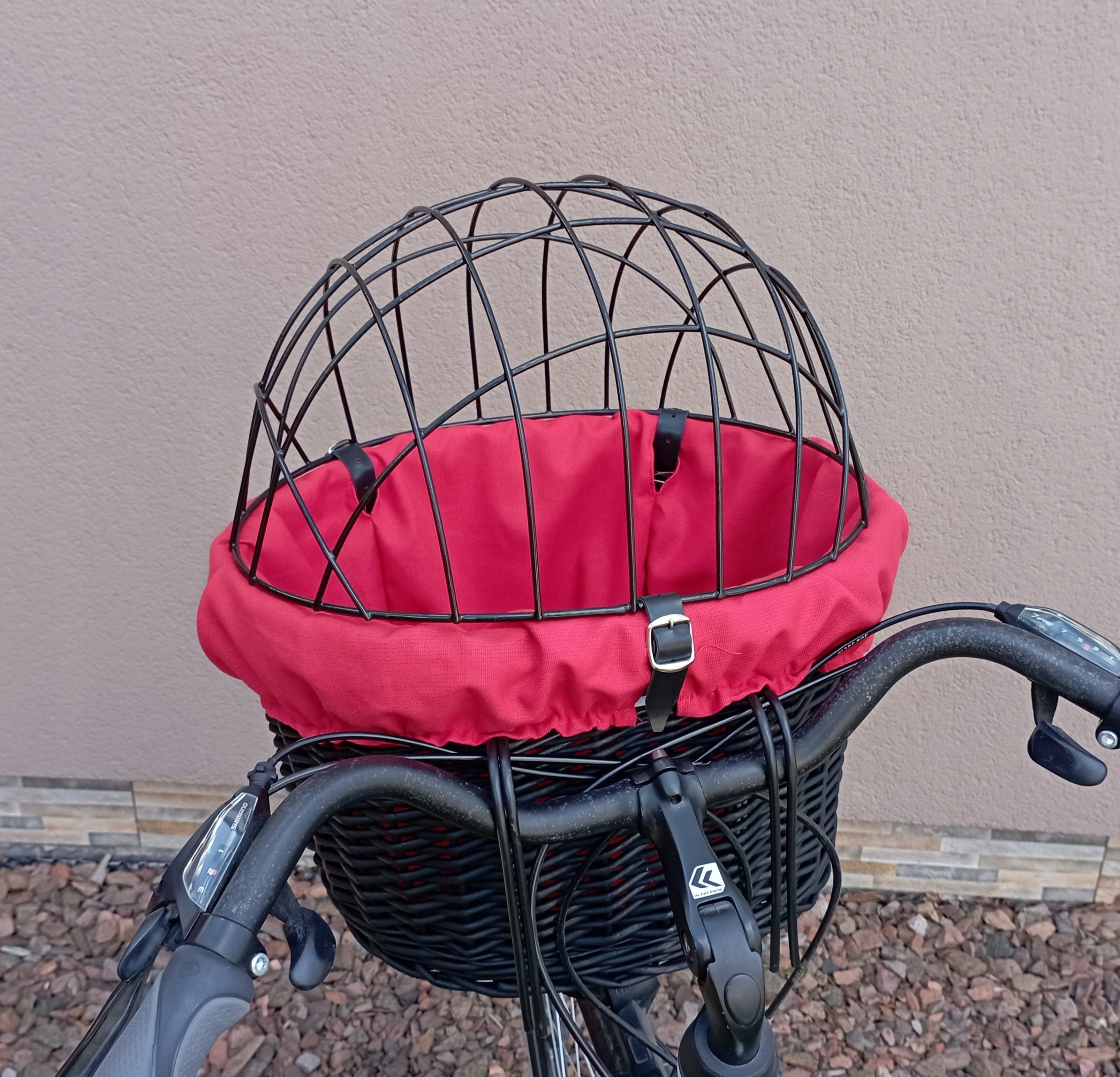 Wicker basket for Bike with insert and cushion Transporter for PSA up to 10kg Manufacturer code TR 46