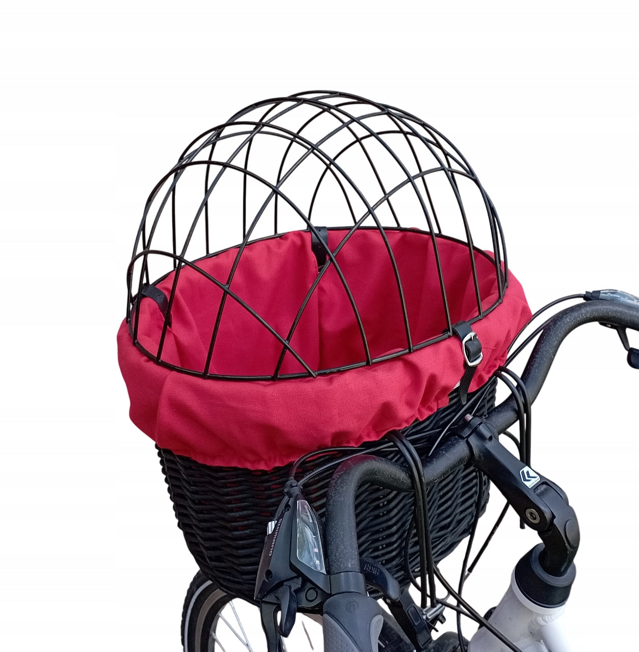 Wicker basket for Bike with insert and cushion Transporter for PSA up to 10kg
