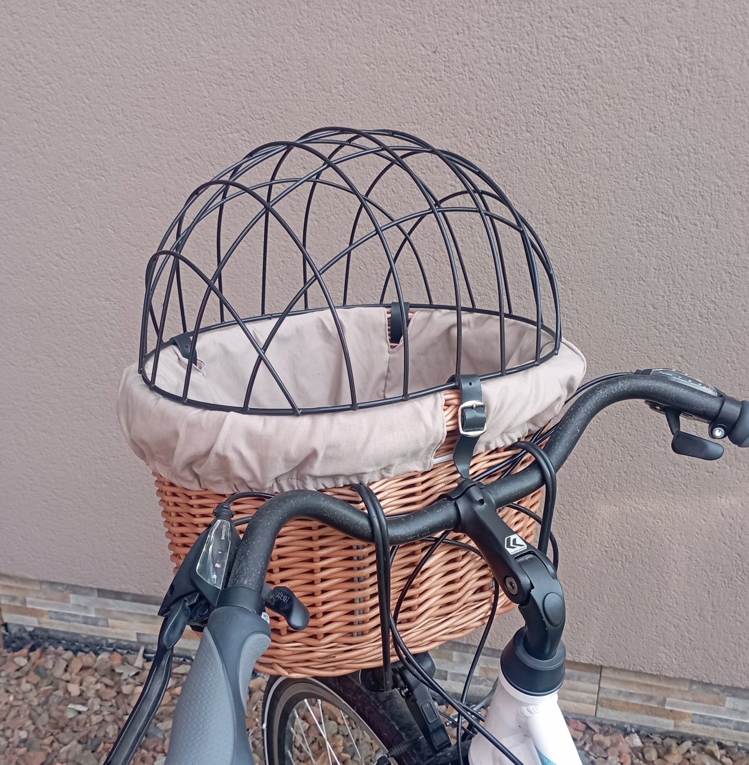 Wicker basket for PSA bike up to 10kg Transporter + insert and pillow Brand Wiklinowe-kosze