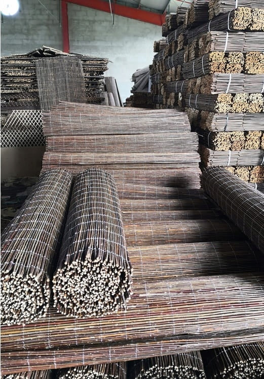 Wicker mat POLISH MANUFACTURER, Natural, ECO wicker, wicker 2 x 5 m Color brown