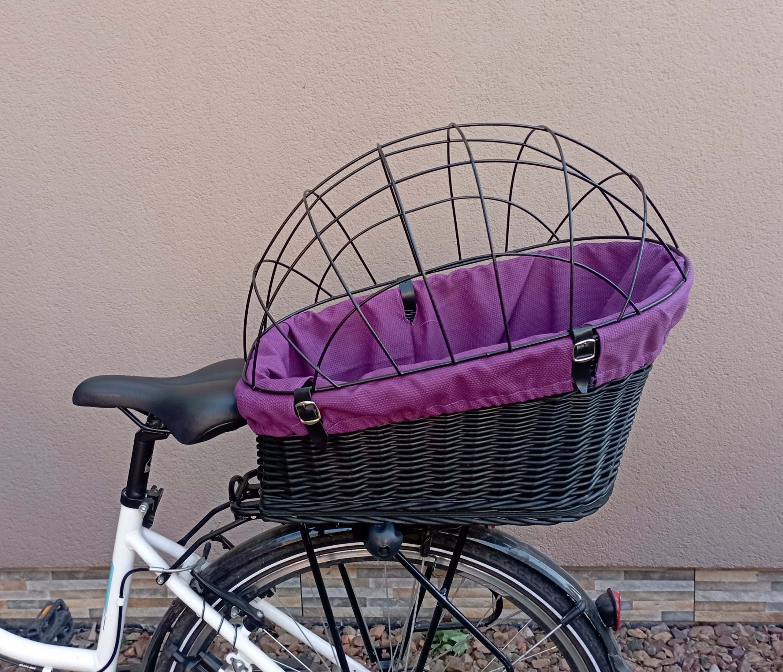 Wicker transporter for bike basket for TRUNK +Cover + Cushion EAN (GTIN) 5904921464369