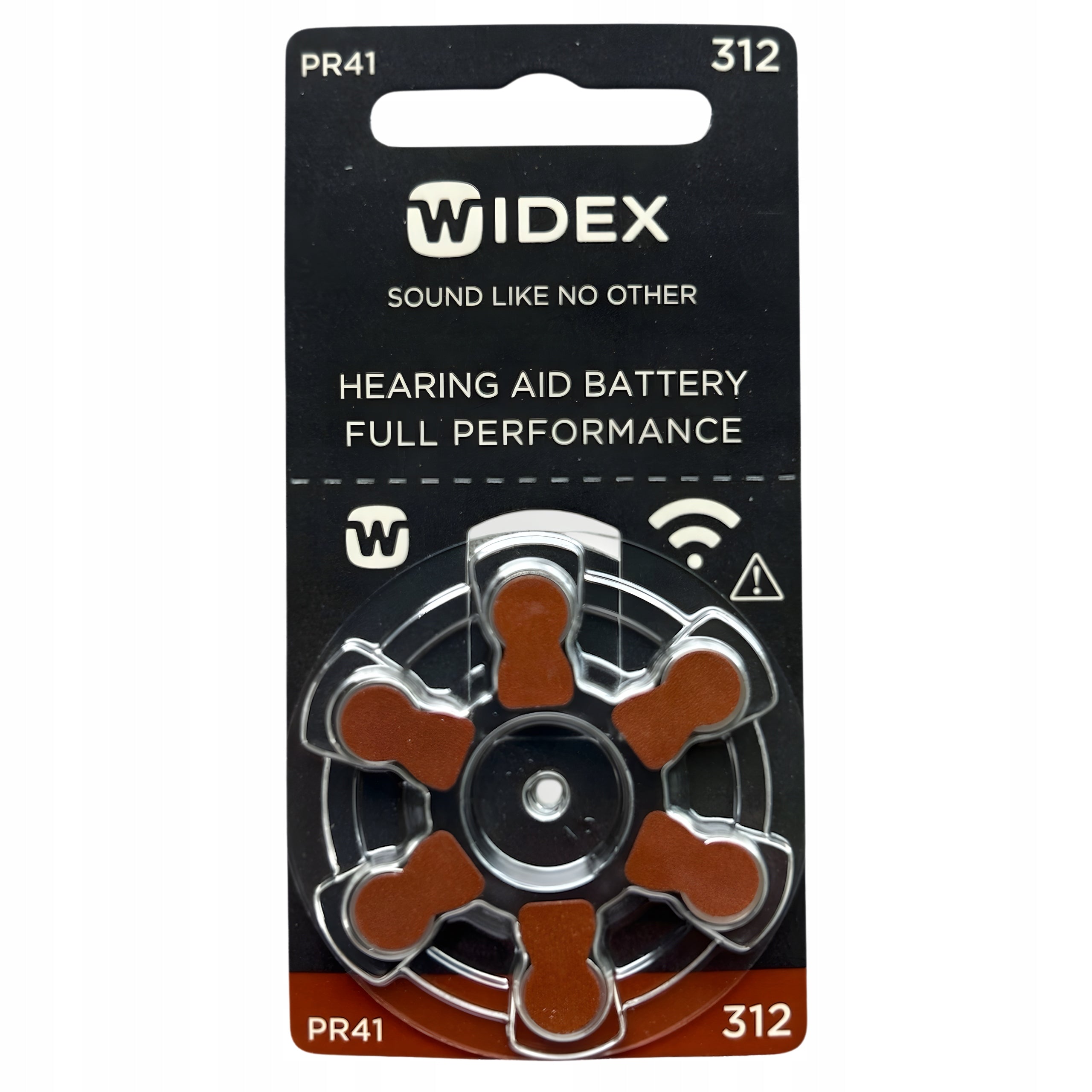 Widex 312 Batteries for Hearing Aids Long Life 1 Leaf (6 Pieces)