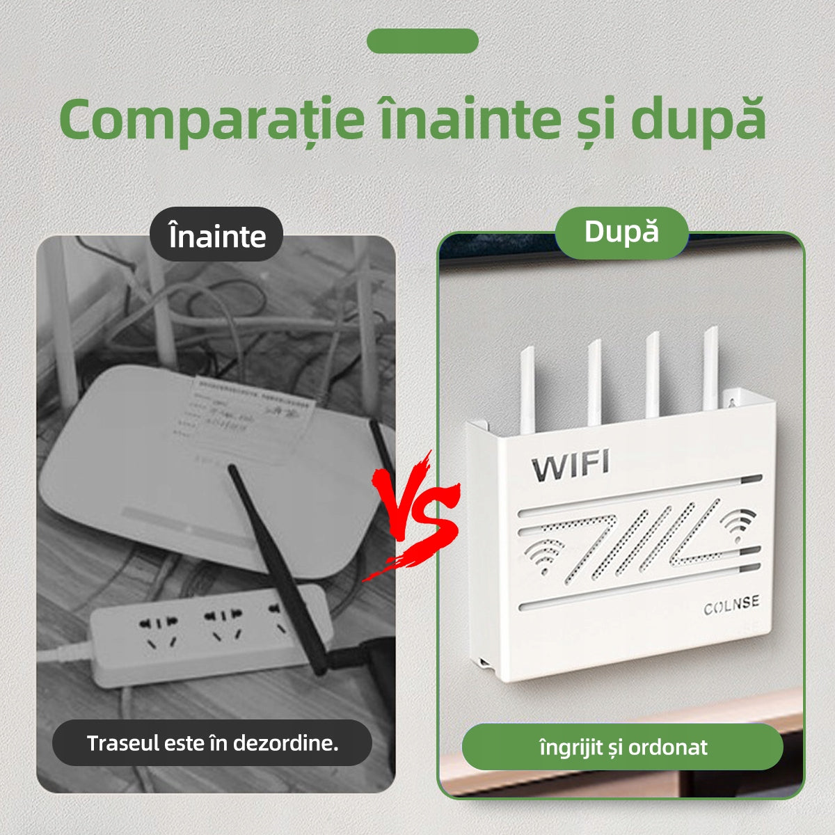 Wielofunkcyjny Router Schowek Gniazdo Wifi TV Dekoder Stojak Biały Packaging status original