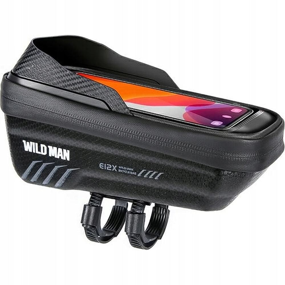 WildMan Bike Frame Front Bicycle Pouch for Phone Bike Holder