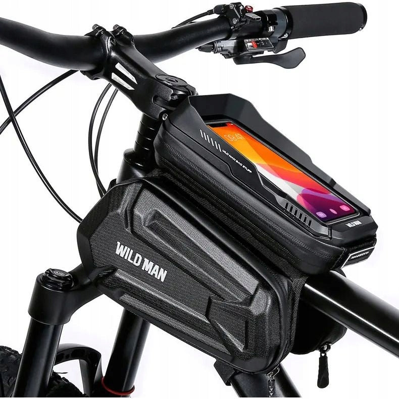 Wildman Frame Bicycle Pouch, Bike Holder, for Phone and Accessories